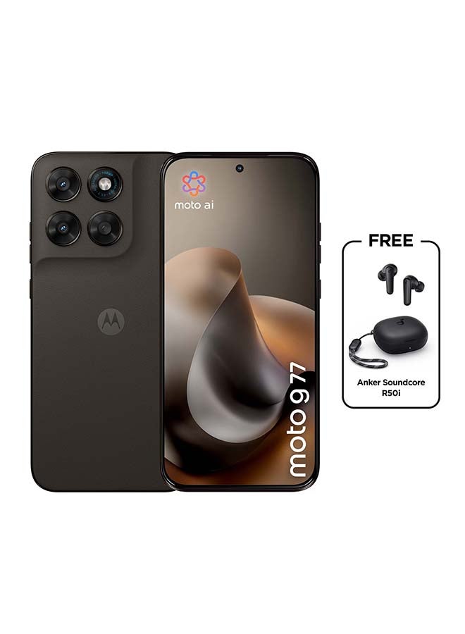 Motorola G77 Dual SIM 5G 8GB RAM 256GB PANTONE Black Olive (Black) with Free Gifts - Middle East Version - Image 1