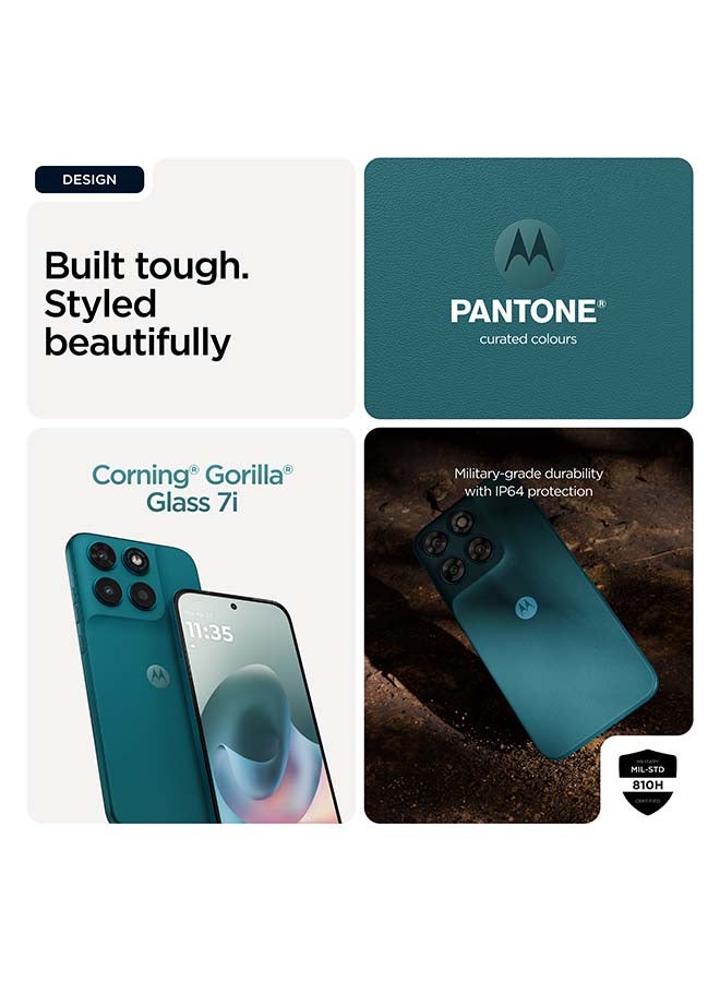 Motorola G77 Dual SIM 5G 8GB RAM 256GB PANTONE Shaded Spruce (Green) With Free Gifts - Middle East Version - Image 5