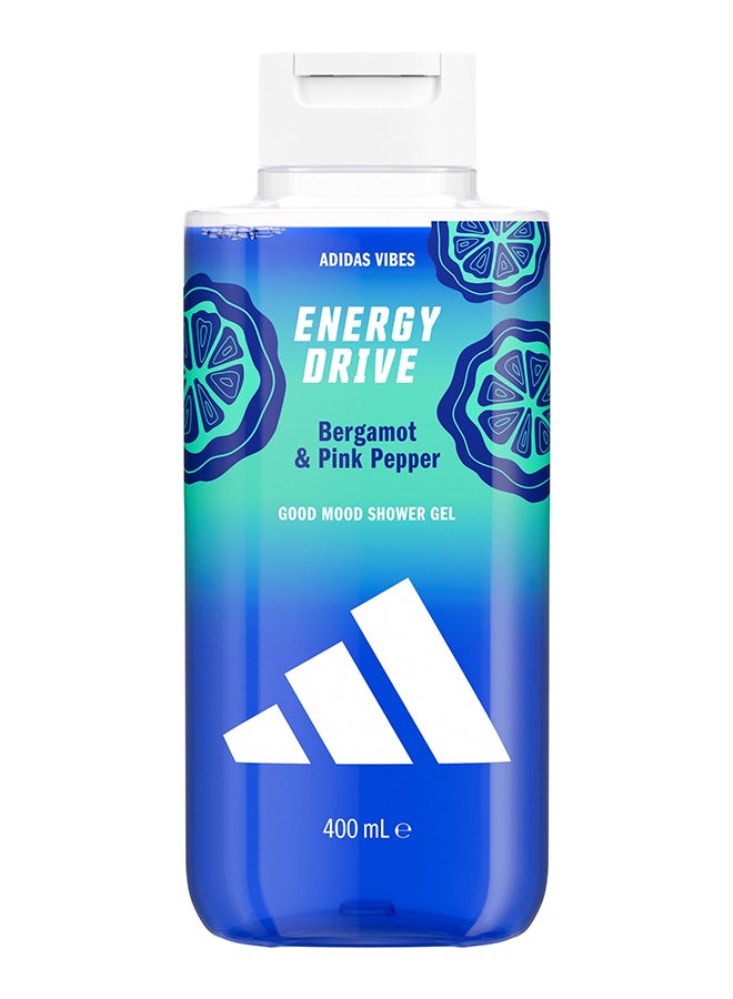 Adidas Vibes Energy Drive Shower Gel 400ml - Image 1
