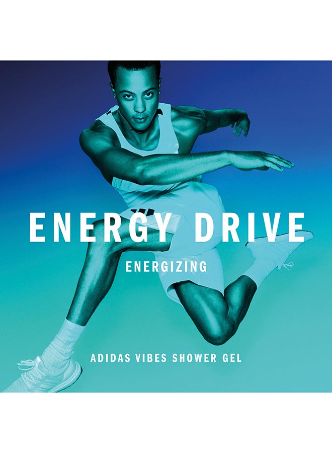 Adidas Vibes Energy Drive Shower Gel 400ml - Image 3