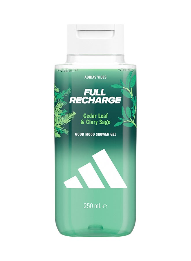 Adidas Vibes Full Recharge Shower Gel 250ml - Image 1