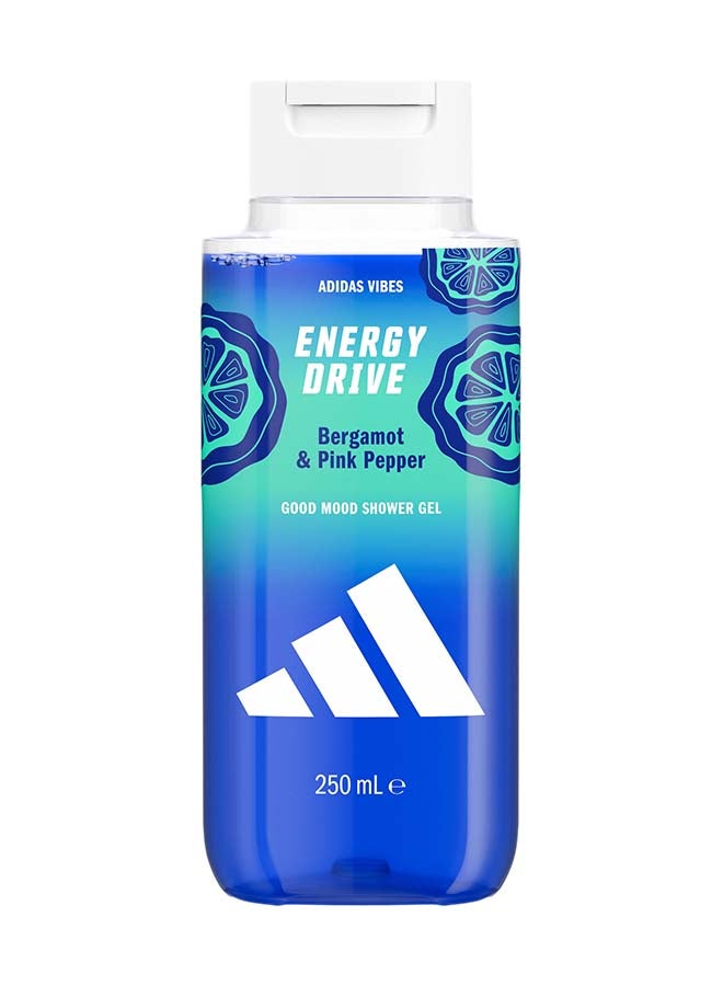 Adidas Vibes Energy Drive Shower Gel 250ml - Image 1