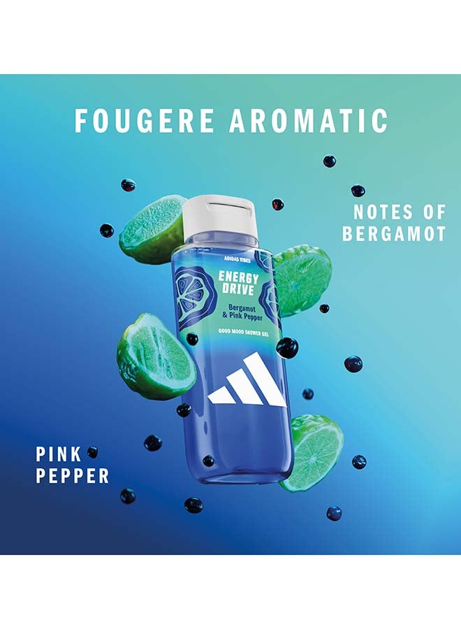 Adidas Vibes Energy Drive Shower Gel 250ml - Image 2