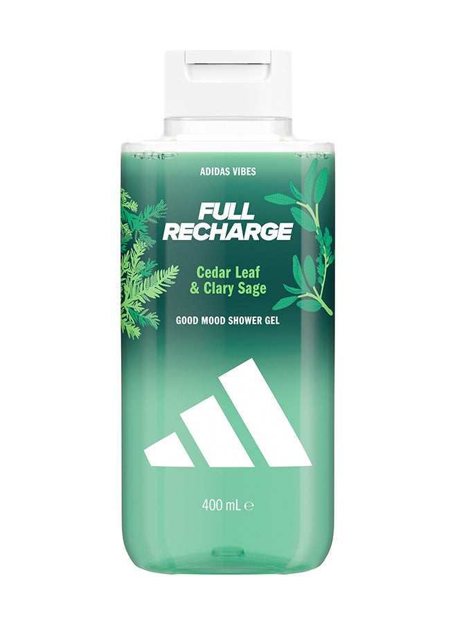 Adidas Vibes Full Recharge Shower Gel 400ml - Image 1
