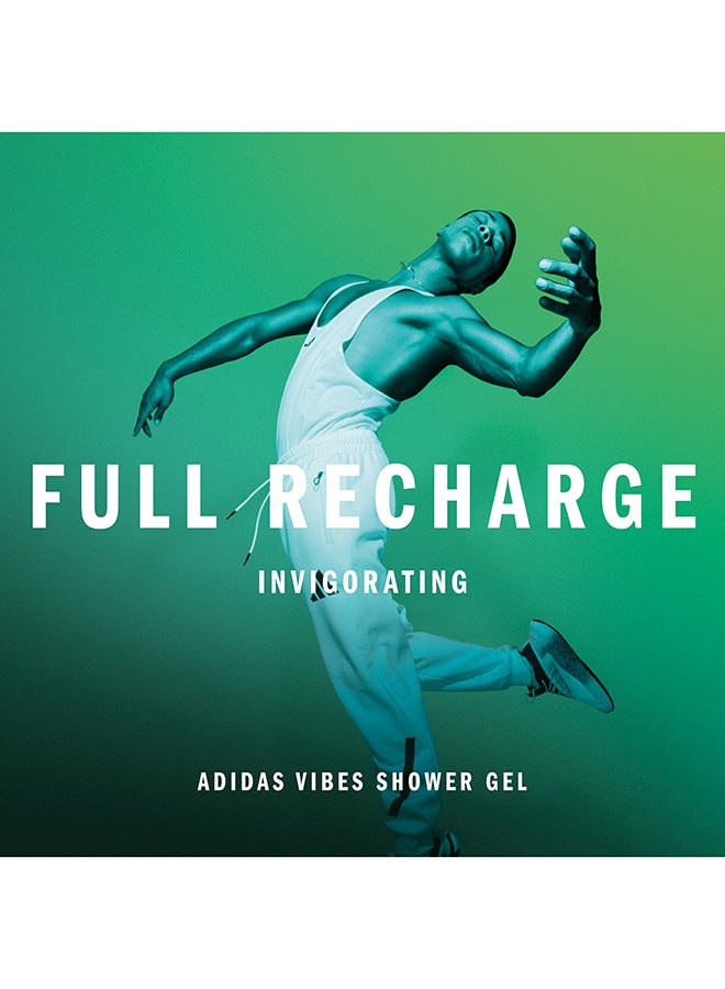 Adidas Vibes Full Recharge Shower Gel 400ml - Image 3