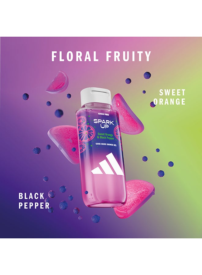 Adidas Vibes Spark Up Shower Gel 400ml - Image 2