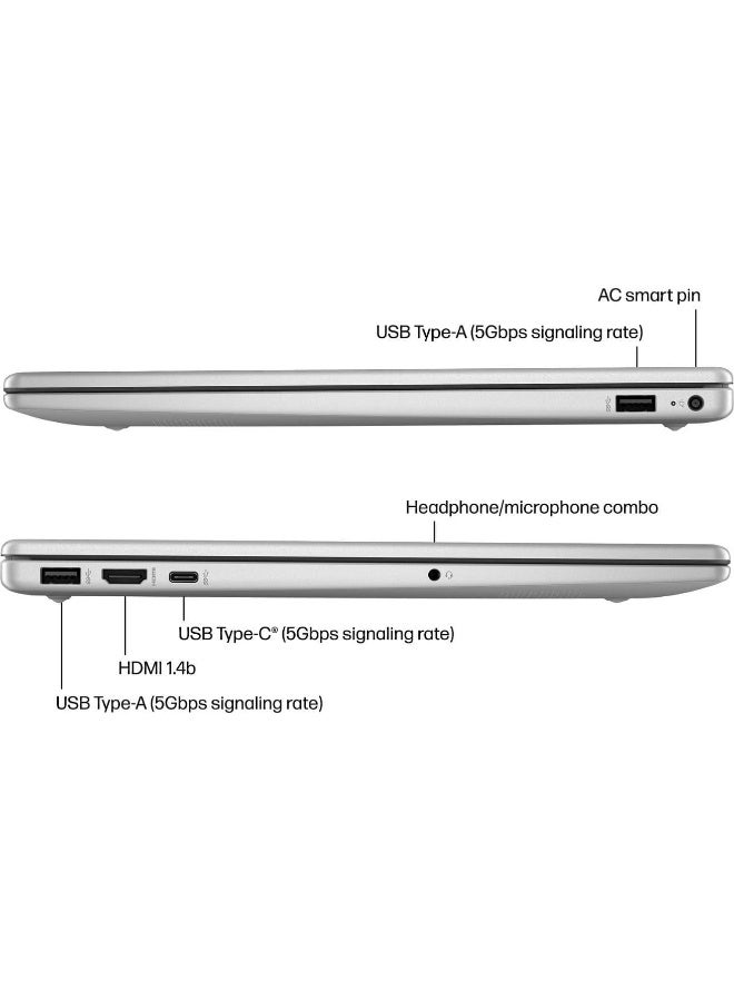 HP 15-fd1003nq Laptop – Intel Core Ultra 5 125H, 8GB DDR5, 256GB NVMe SSD, 15.6” FHD, Intel Arc Graphics, Windows 11 English/Arabic Silver - Image 3