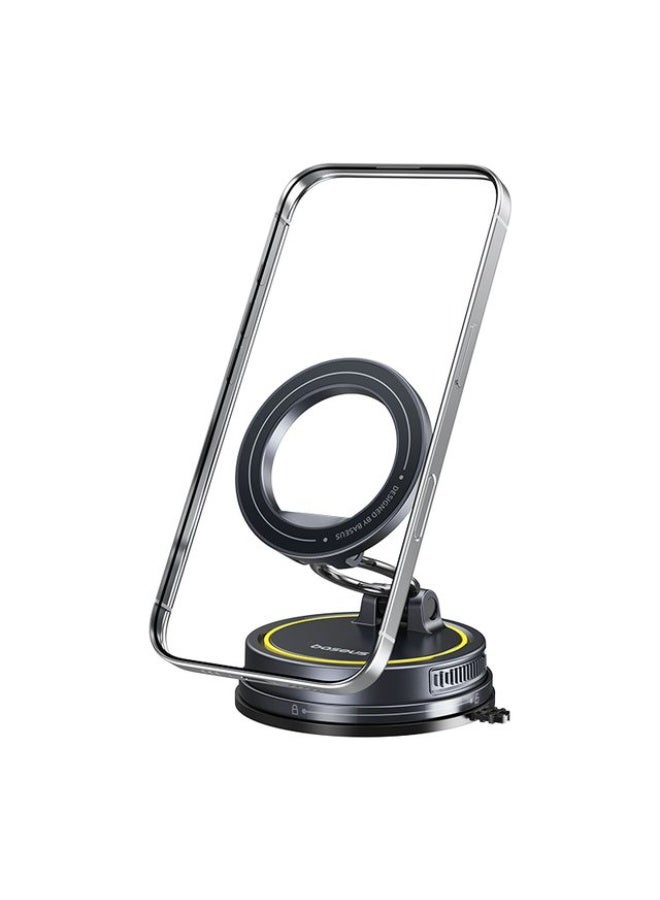 بيسوس حامل سيارة مغناطيسي VC2 فليكس - مغناطيسات N52 قوية وقاعدة شفط فراغ - Image 3