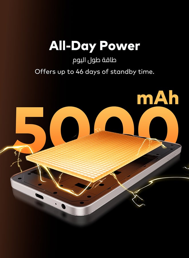 إيتيل A200 ثنائي الشريحة كوميت برتقالي 3+5 جيجابايت رام 256 جيجابايت 4G - نسخة الشرق الأوسط - Image 5