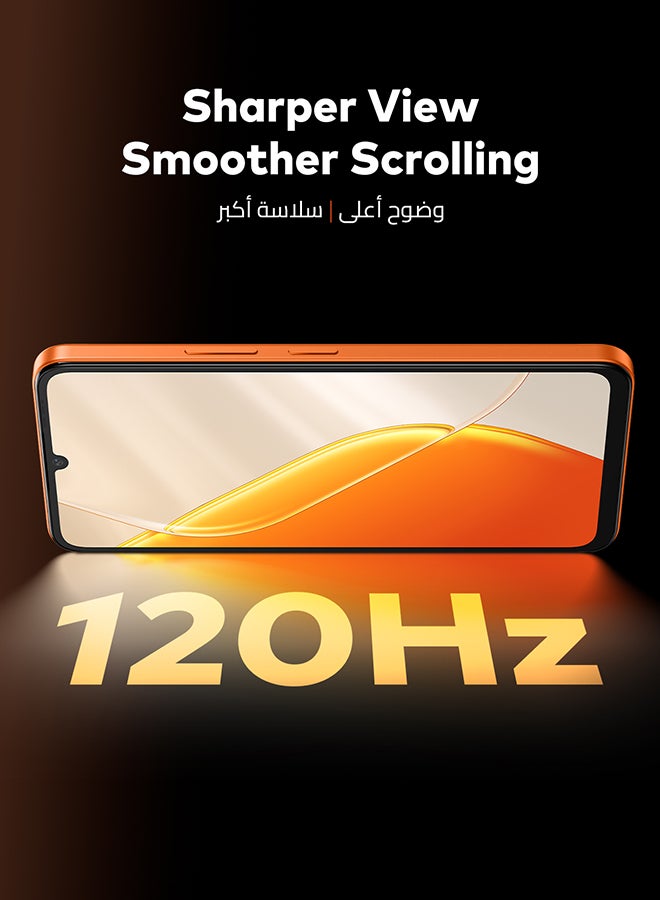 إيتيل A200 ثنائي الشريحة كوميت برتقالي 3+5 جيجابايت رام 256 جيجابايت 4G - نسخة الشرق الأوسط - Image 3