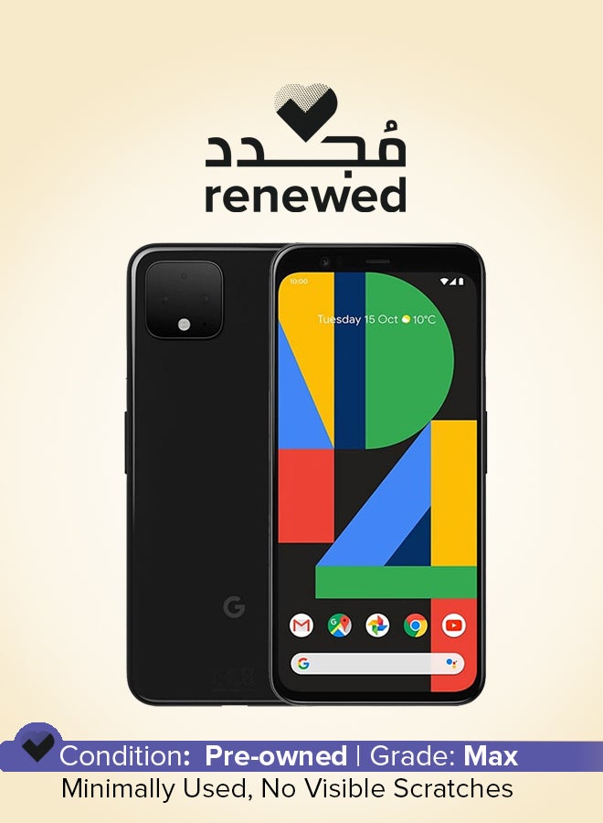 Google Renewed - Google Pixel 4XL Just Black 128GB 4G LTE ...
