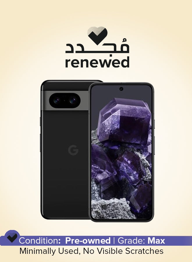 Google Renewed - Google Pixel 8 Obsidian 128GB 5G LTE - International Version - Image 1