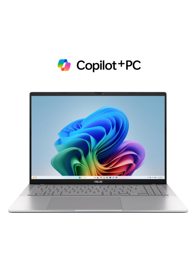 أسوس لابتوب Vivobook S16 بشاشة 16 بوصة عالية الدقة بالكامل (1920x1080)، معالج AMD Ryzen AI 7 445، ذاكرة وصول عشوائي 16 جيجابايت DDR5، قرص صلب SSD بسعة 1 تيرابايت، نظام تشغيل Windows 11، بطاقة رسومات AMD Radeon، تصميم أنيق الإنجليزية/العربية - Image 1
