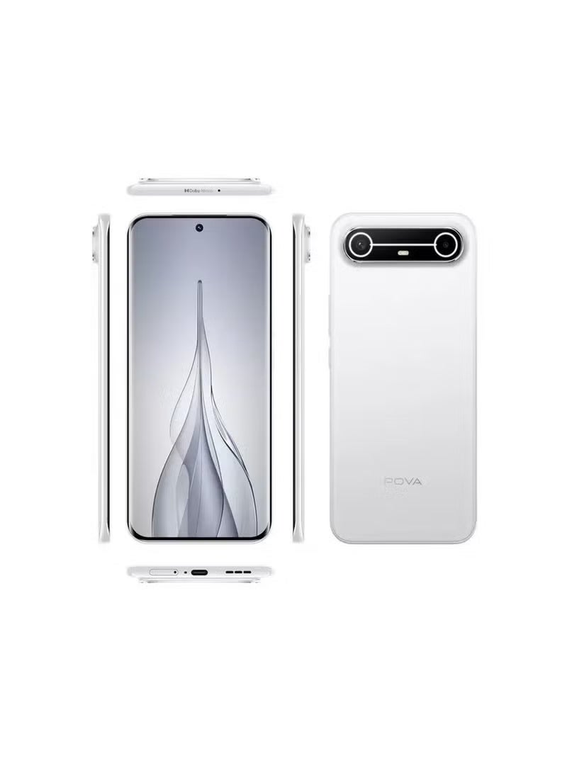 تكنو بوڤا سليم 5G ثنائي الشريحة سليم أبيض 8 جيجابايت رام 256 جيجابايت 5G مع بنك طاقة لاسلكي تيكنو مجاني - نسخة الشرق الأوسط - Image 4