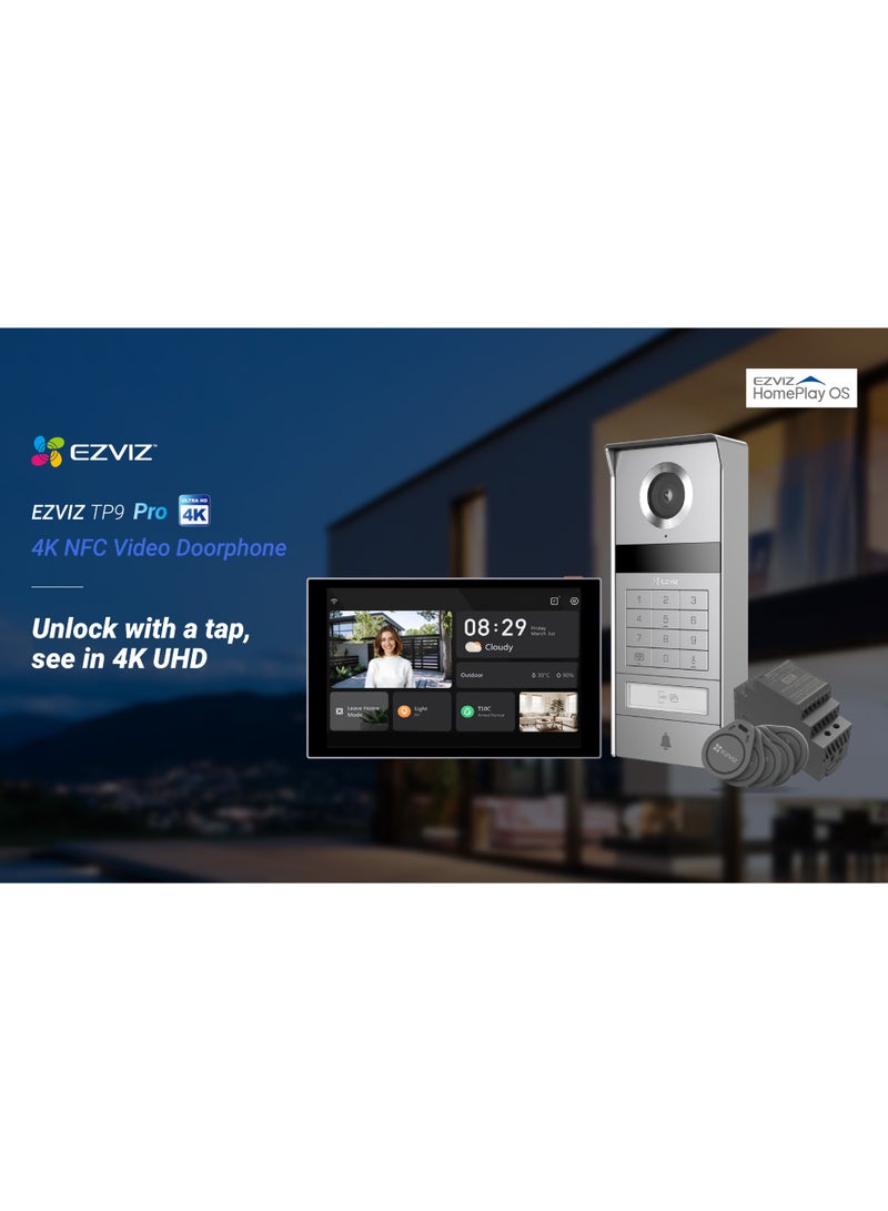 EZVIZ TP9 Pro - 4K NFC Video Doorphone, 8-Inch Touch Screen, WDR & Distortion Correction, Smart Human Motion Detection, Weatherproof Design, Supports Dual-Band Wi-Fi 6 (2.4 / 5 GHz) - Image 1