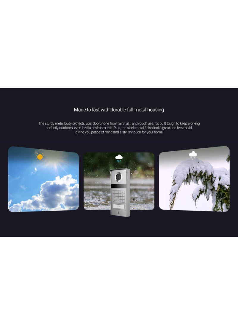 EZVIZ TP9 Pro - 4K NFC Video Doorphone, 8-Inch Touch Screen, WDR & Distortion Correction, Smart Human Motion Detection, Weatherproof Design, Supports Dual-Band Wi-Fi 6 (2.4 / 5 GHz) - Image 4