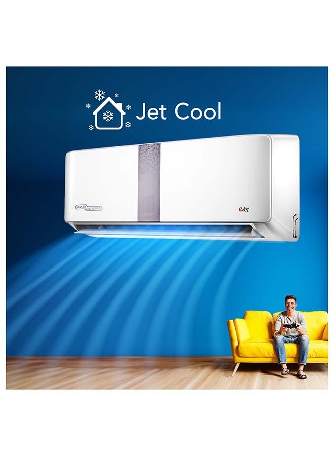 سوبر جنرال مكيف هواء سبليت 1.5 طن، ضاغط دوار T3، T1-18400 BTU، T3-16500 BTU، دوران 4 اتجاهات، وضع النوم، إعادة تشغيل تلقائي، تنظيف ذاتي، R-410A كفاءة الطاقة، وظيفة الذاكرة - Image 3