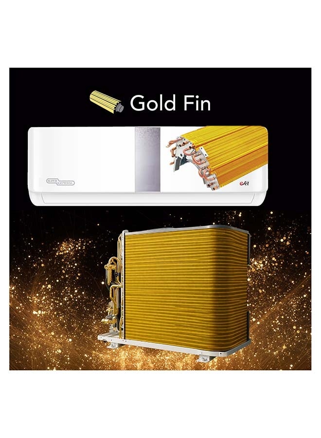 سوبر جنرال مكيف هواء سبليت 2 طن، ضاغط دوار T3، T1-23200 BTU، T3-20000 BTU، دوران 4 اتجاهات، وضع النوم، إعادة التشغيل التلقائي، تنظيف ذاتي، كفاءة الطاقة R-410A، وظيفة الذاكرة - Image 5