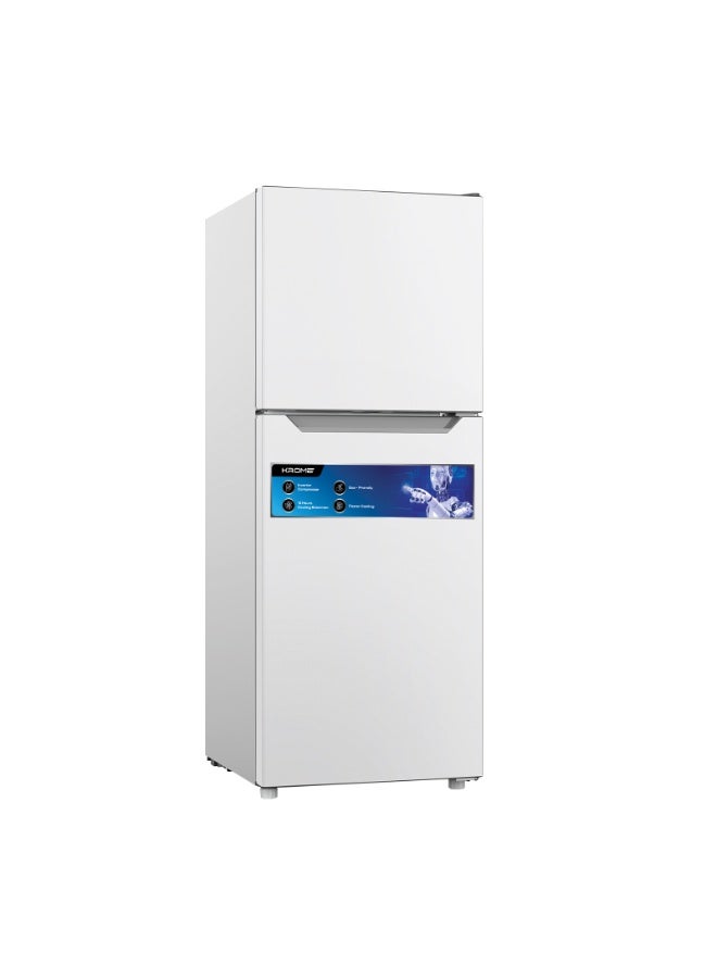 كروم Top Mount Refrigerator 196L Net with Multi-Airflow, Smart Inverter Compressor & Total No-Frost Technology, KR-RFF260WK1 White - Image 1