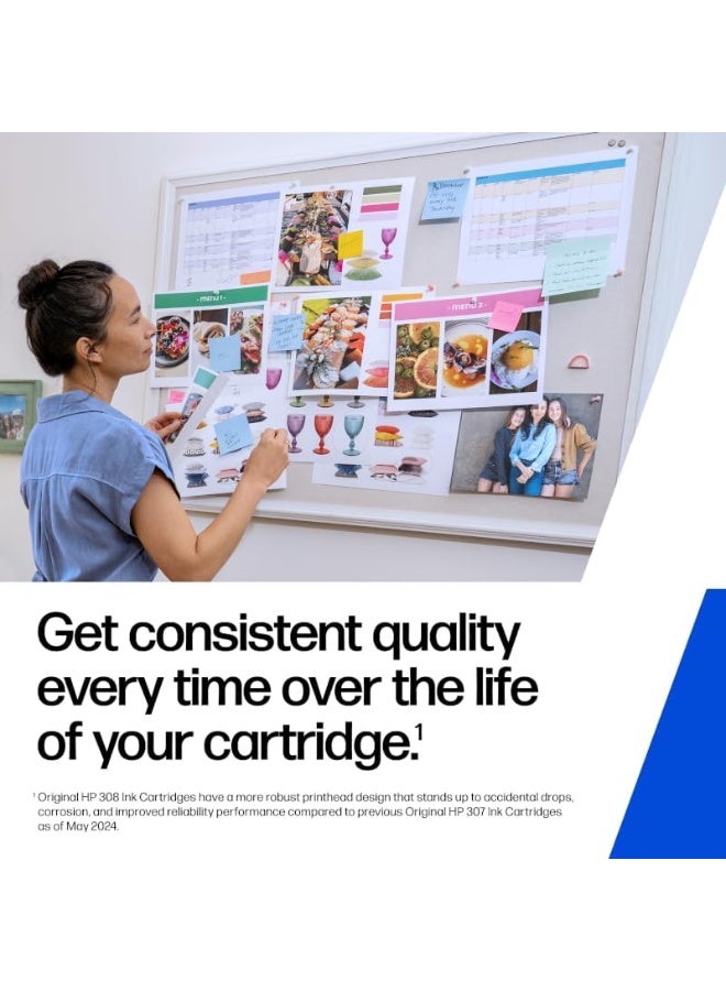 HP 654 Tri-color Original Ink Advantage Cartridge| 200 pages| DeskJet IA 2975, IA 2976, IA 2978, IA 4376|7FP38UE Black,Cyan,Magenta - Image 4