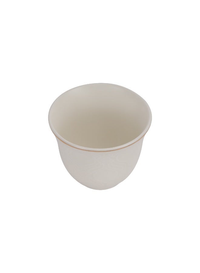 Royalford 12Pc Bone China Cawa Cup Set 80ml each RF12826 Multicolor 80mlml - Image 5