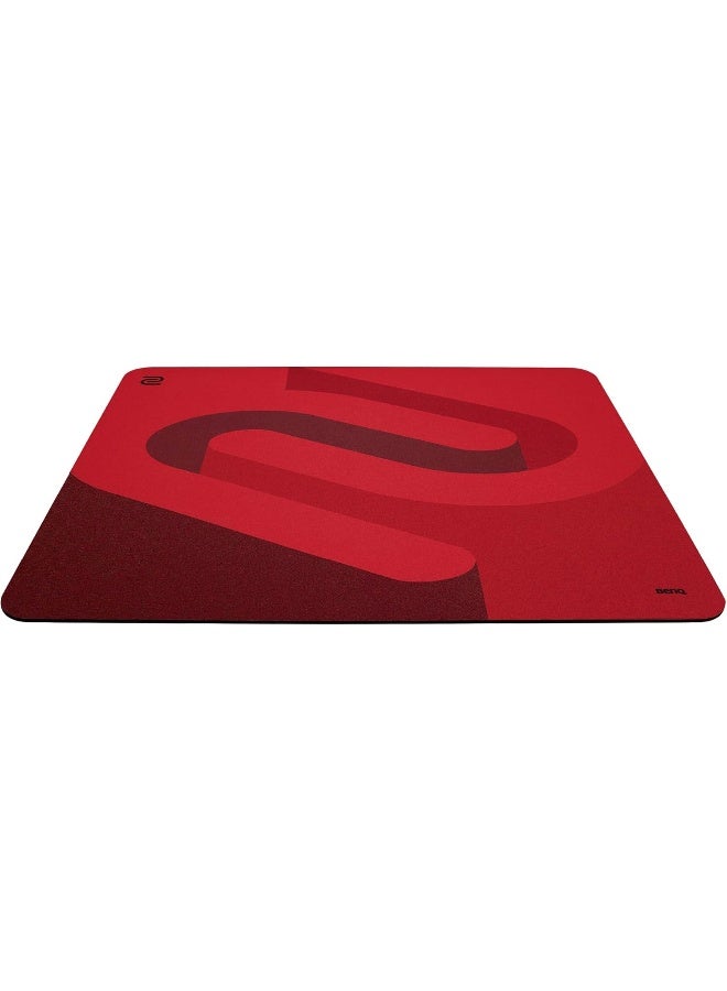 BenQ ZOWIE G-SR-SE Red Rouge II Large Esports Gaming Mouse Pad, Moisture Resistant Cloth, Smooth and Controlled Glide, High Density Rubber Pad with Medium Softness, Anti-Slip base red - Image 1