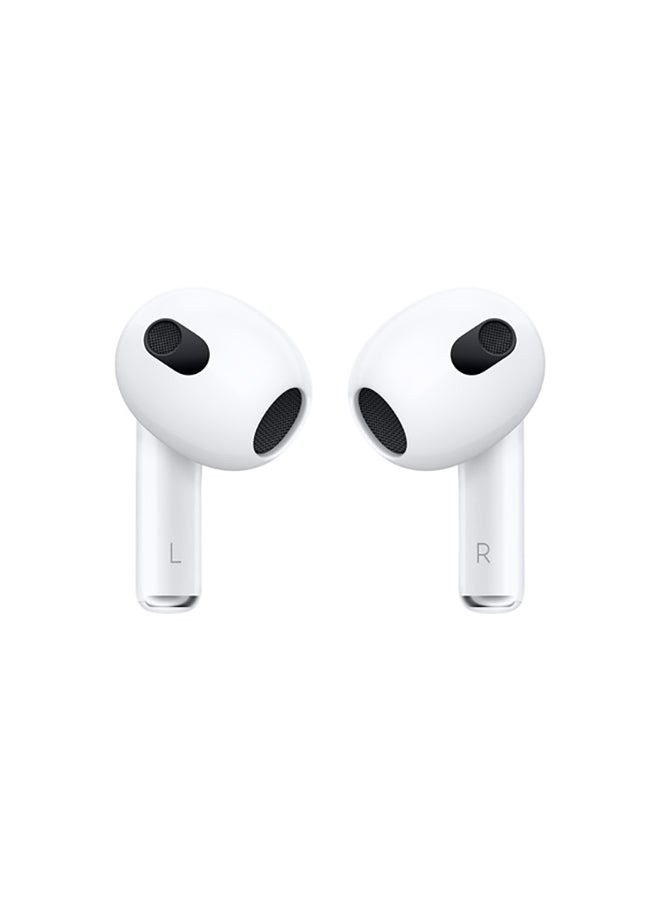Apple Refurbished - AirPods (3rd generation) with Lightning Charging Case White - Image 2