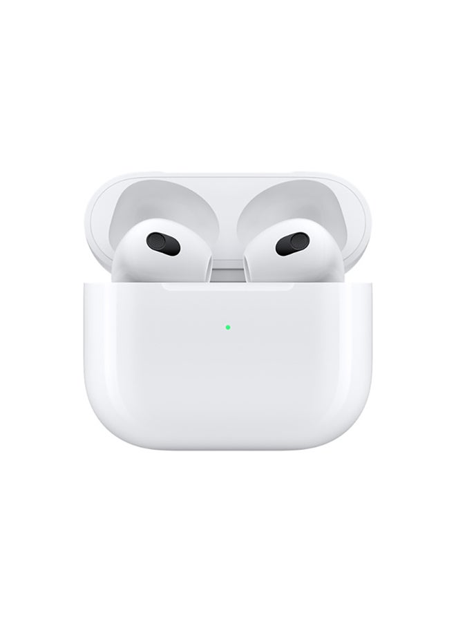 Apple Refurbished - AirPods (3rd generation) with Lightning Charging Case White - Image 3