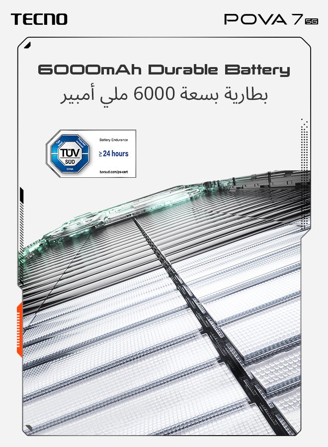 TECNO Pova 7 Dual SIM Standard Pink 8GB RAM 256GB 5G - Middle East Version - Image 5