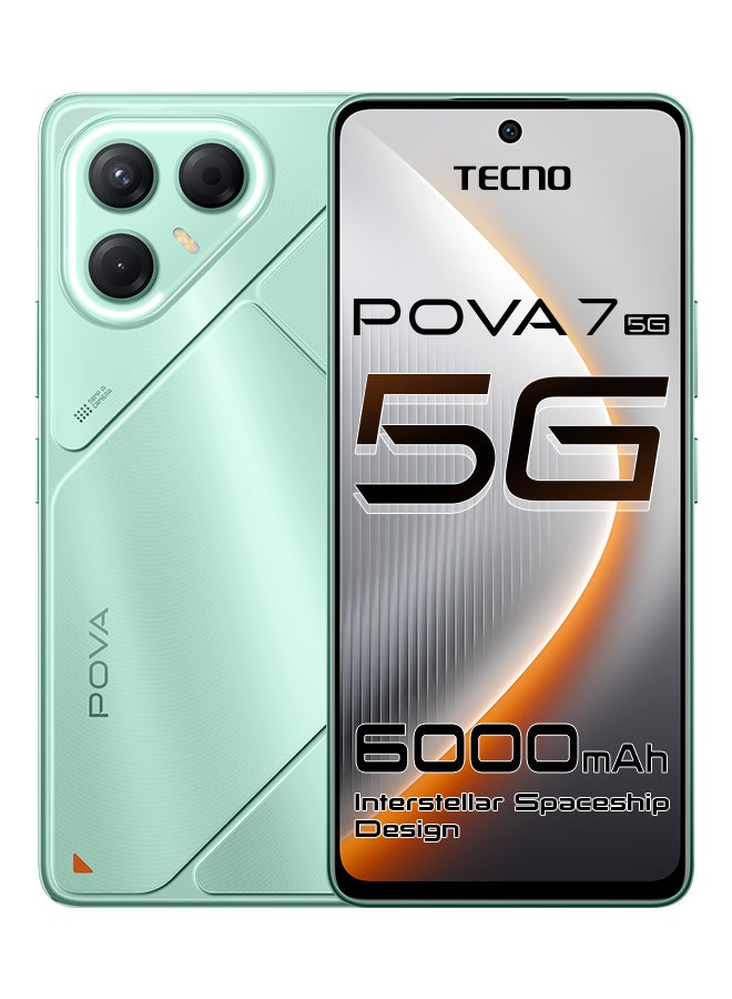 TECNO Pova 7 Dual SIM Oasis Green 8GB RAM 256GB 5G - Middle East Version - Image 1