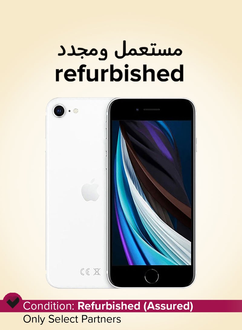 ابل  مجدد - آيفون SE 64 جيجابايت أبيض 4G - النسخة الدولية - Image 1