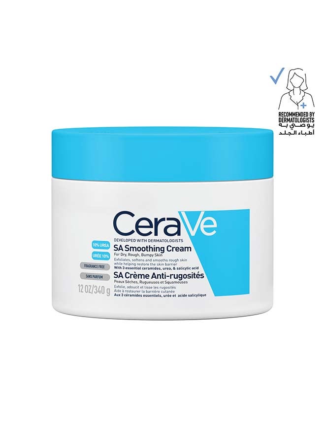 CeraVe Sa Smoothing Cream With Salicylic Acid For Dry, Rough & Bumpy Skin 340grams - Image 1