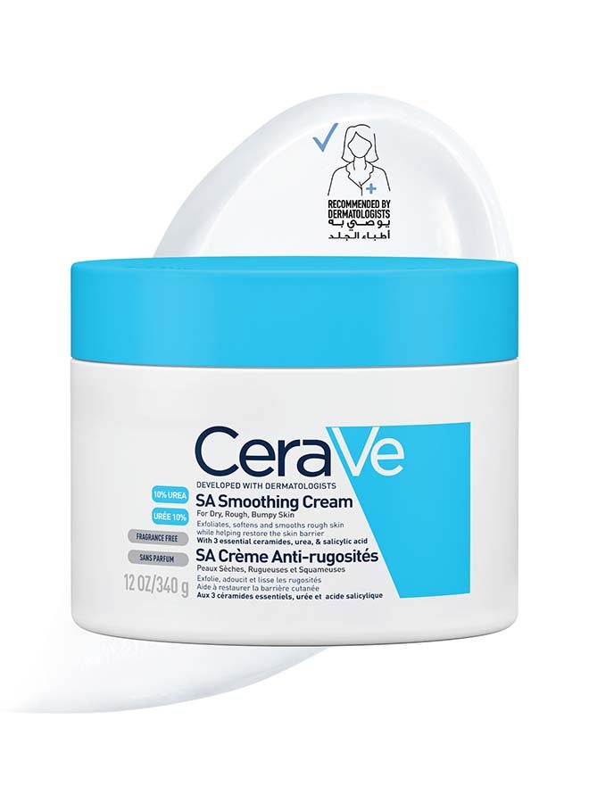 CeraVe Sa Smoothing Cream With Salicylic Acid For Dry, Rough & Bumpy Skin 340grams - Image 3