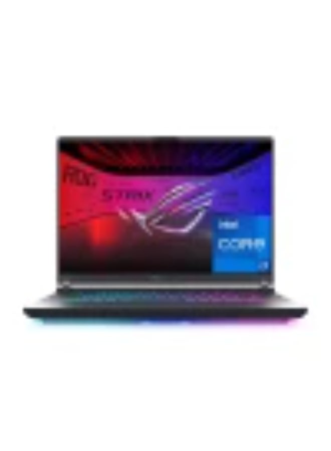 أسوس لابتوب ROG Strix G16 بشاشة WUXGA مقاس 16 بوصة (1920×1200)، معالج Intel Core i7-14650HX، ذاكرة وصول عشوائي DDR5 سعة 16 جيجابايت، قرص صلب SSD سعة 1 تيرابايت، بطاقة رسومات NVIDIA GeForce RTX 5060 سعة 8 جيجابايت، نظام تشغيل DOS (بدون ويندوز)، يدعم اللغتين الإنجليزية والعربية، لون رمادي إكليبس. الإنجليزية/العربية - Image 1