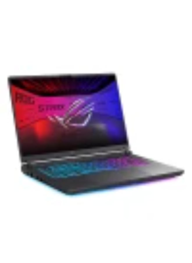 أسوس لابتوب ROG Strix G16 بشاشة WUXGA مقاس 16 بوصة (1920×1200)، معالج Intel Core i7-14650HX، ذاكرة وصول عشوائي DDR5 سعة 16 جيجابايت، قرص صلب SSD سعة 1 تيرابايت، بطاقة رسومات NVIDIA GeForce RTX 5060 سعة 8 جيجابايت، نظام تشغيل DOS (بدون ويندوز)، يدعم اللغتين الإنجليزية والعربية، لون رمادي إكليبس. الإنجليزية/العربية - Image 2