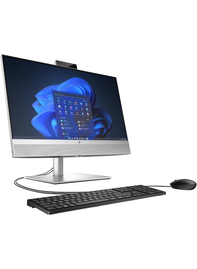HP جهاز Elite One 840 G9 المتكامل بشاشة لمس 24 بوصة، معالج Intel Core i7-14700، ذاكرة وصول عشوائي 16 جيجابايت DDR5، قرص صلب SSD بسعة 512 جيجابايت، نظام التشغيل Windows 11 Pro، يدعم اللغتين الإنجليزية والعربية، لون فضي الإنجليزية/العربية - Image 3