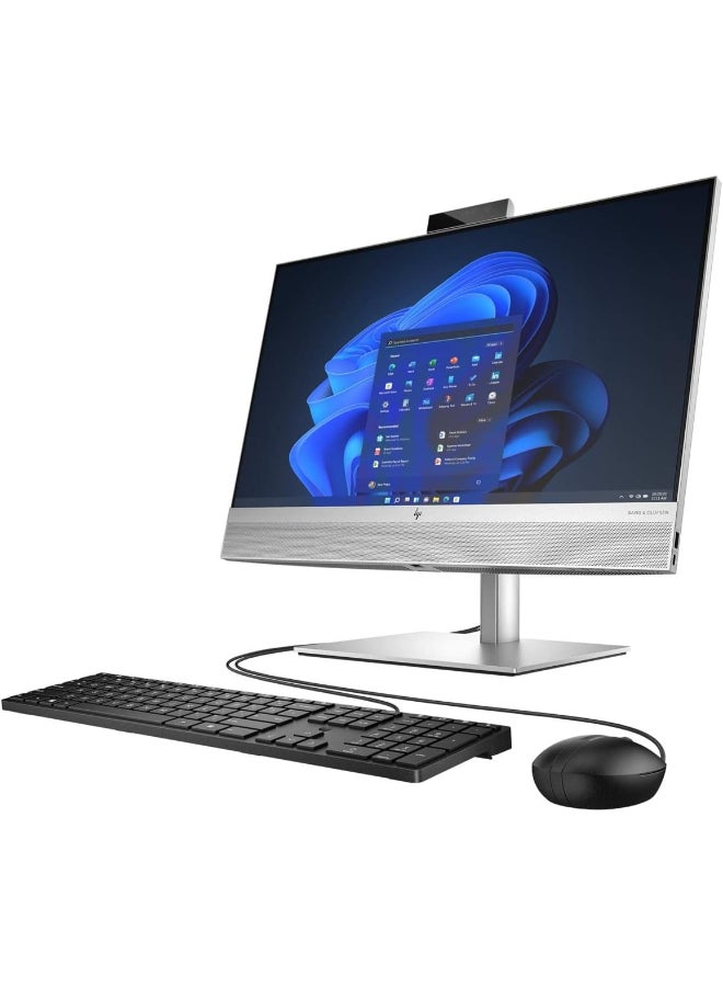 HP جهاز Elite One 840 G9 المتكامل بشاشة لمس 24 بوصة، معالج Intel Core i7-14700، ذاكرة وصول عشوائي 16 جيجابايت DDR5، قرص صلب SSD بسعة 512 جيجابايت، نظام التشغيل Windows 11 Pro، يدعم اللغتين الإنجليزية والعربية، لون فضي الإنجليزية/العربية - Image 2