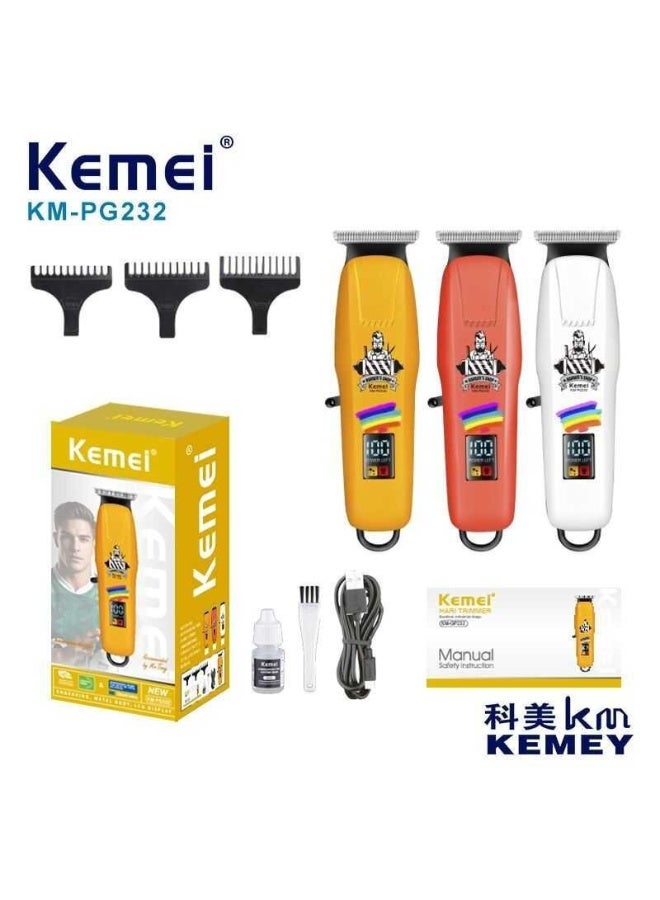 كيمي KM-PG232 Professional Electric Shaver with Digital Display - Image 3