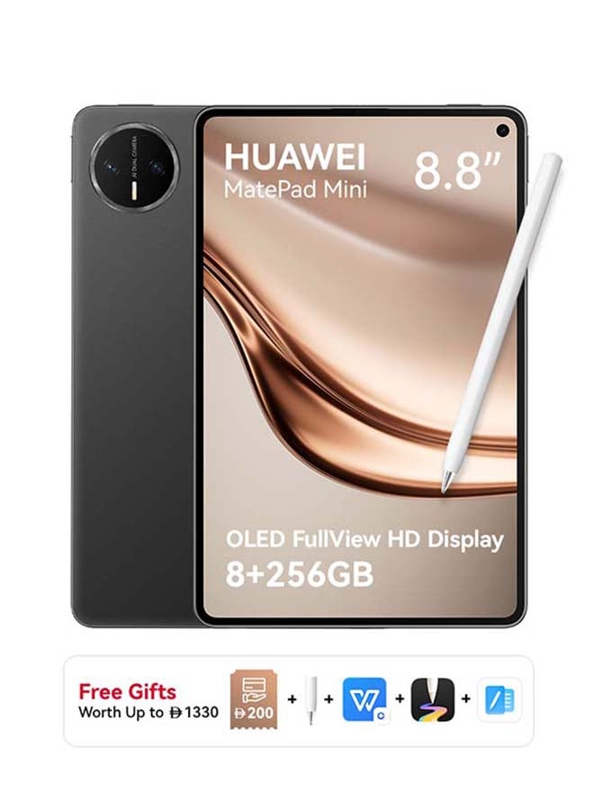 HUAWEI MatePad Mini Tablet 8.8-inch Flexible OLED Display Graphite Black 8GB RAM 256GB 66W SuperCharge inbox WiFi + M-Pencil - Middle East Version - Image 1