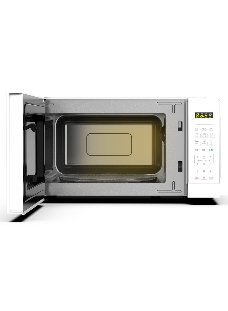 Hisense 20L Solo Microwave Oven, 700W Output Power, Express Start, 24 Present Menus, Membrane Digital Control, 10 Power Levels, Defrost Function, Door Safety Lock, (H20MOWS15 White) 20 L 700 W H20MOWS15 White - Image 5