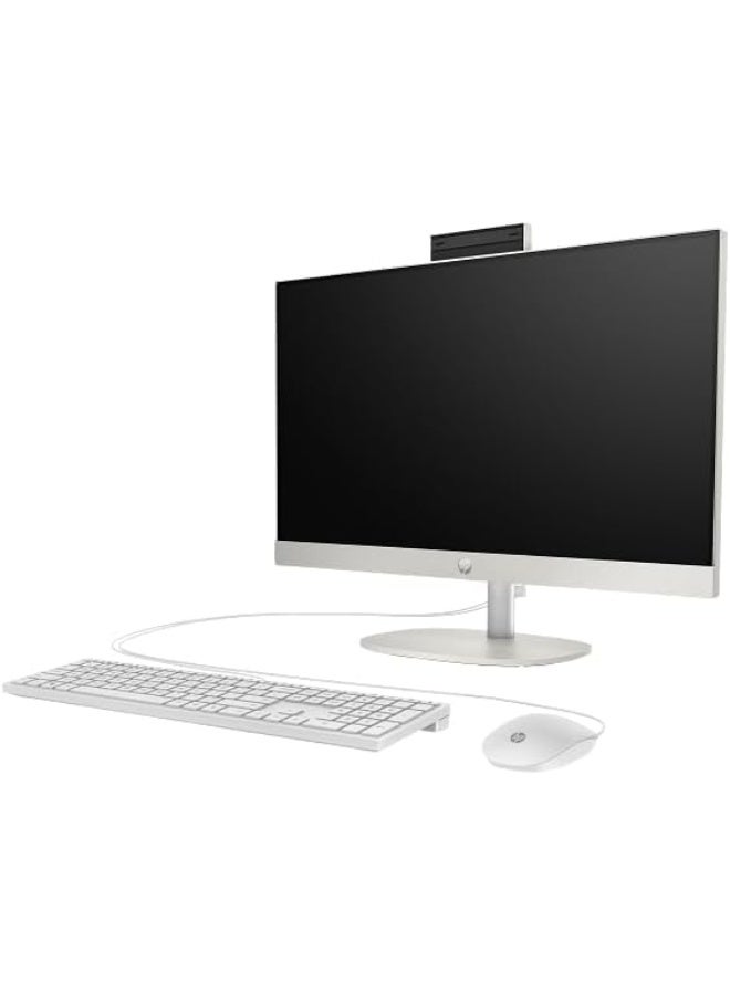 HP 24-cr1002I AIO With 23.8-Inch Display, Core Ultra 7-155U Processor/8GB RAM/512GB SSD/Intel Iris XE Graphics/Windows 11 Home/ English Shell White - Image 2