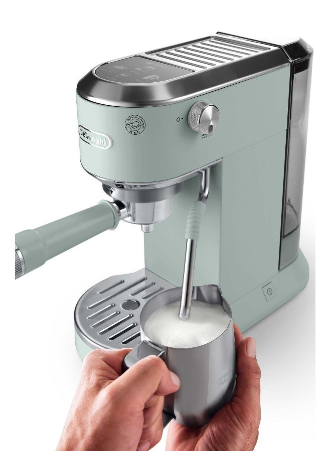 ديلونجي Dedica Duo Espresso Machine with Cold Brew and Touch Screen 1.1 L 240 W EC890.GR green - Image 4