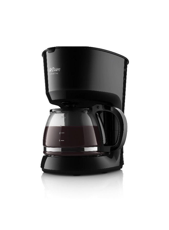 أرزوم Coffee Maker, 1.25L, Glass Jug,  Keep Warm Function 1.25 L 750 W AR3046 black - Image 1