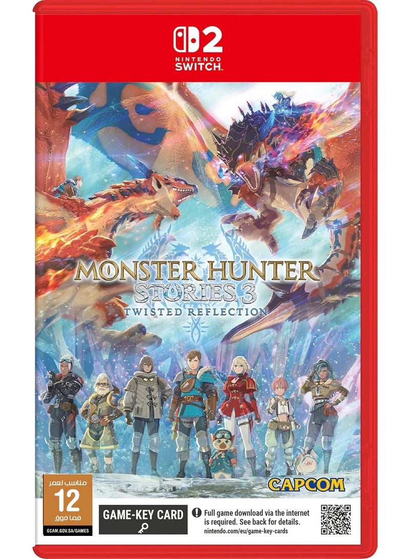 كابكوم Monster Hunter Stories 3: Twisted Reflection - 2 [Game-Key Card] [KSA Version] - Nintendo Switch - Image 1