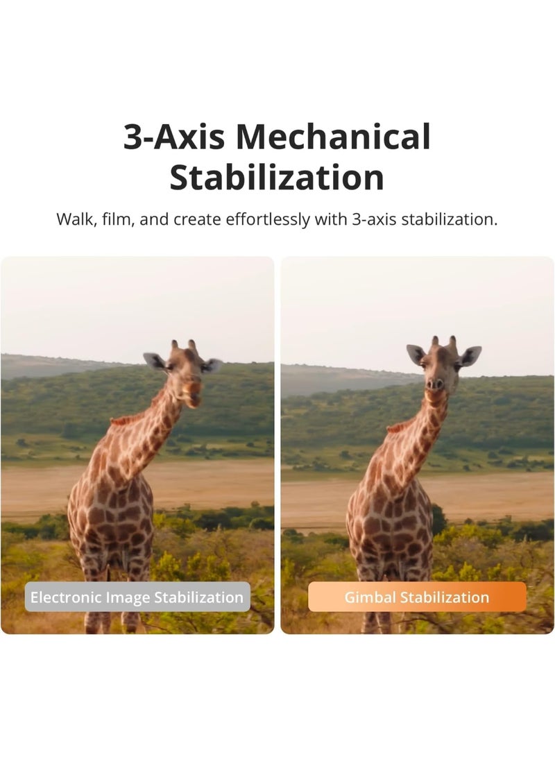 dji Osmo Pocket 4 Creator Combo, Pocket Gimbal Vlog Camera, 1″ CMOS & 4K/240fps, 3-Axis, 2× Lossless Zoom, 107GB Built-in Storage, Mic 3 Transmitter, Osmo Mini Tripod Official Warranty - Image 3