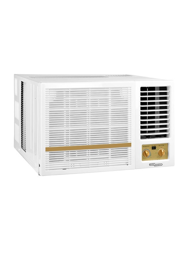 Super General 1.5 Ton Window Air Conditioner, T3 Rotary Compressor, T1- 18400 BTU, T3- 15800 BTU, Energy Efficient R-410A Refrigerant, Fresh Air Ventilation, Low Noise, Durable Design, White, SGA1919FE SGA1919FE white - Image 1