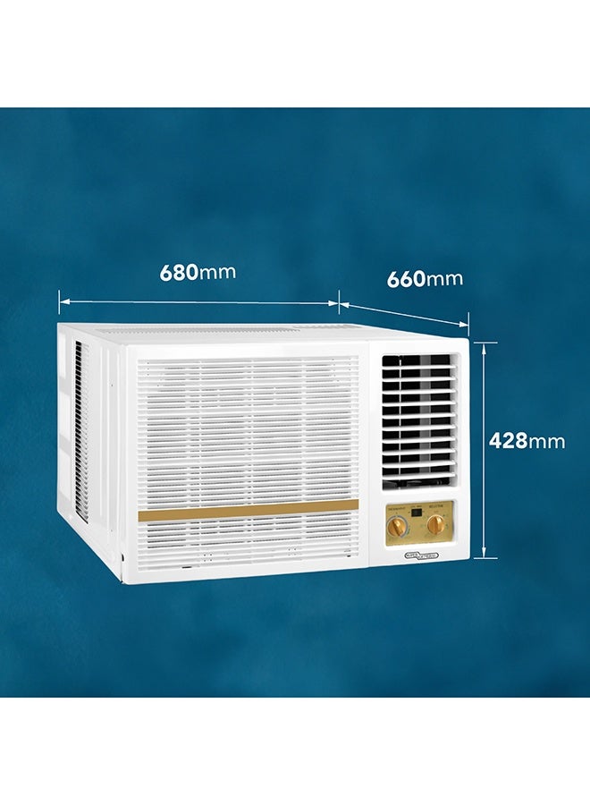 Super General 1.5 Ton Window Air Conditioner, T3 Rotary Compressor, T1- 18400 BTU, T3- 15800 BTU, Energy Efficient R-410A Refrigerant, Fresh Air Ventilation, Low Noise, Durable Design, White, SGA1919FE SGA1919FE white - Image 3