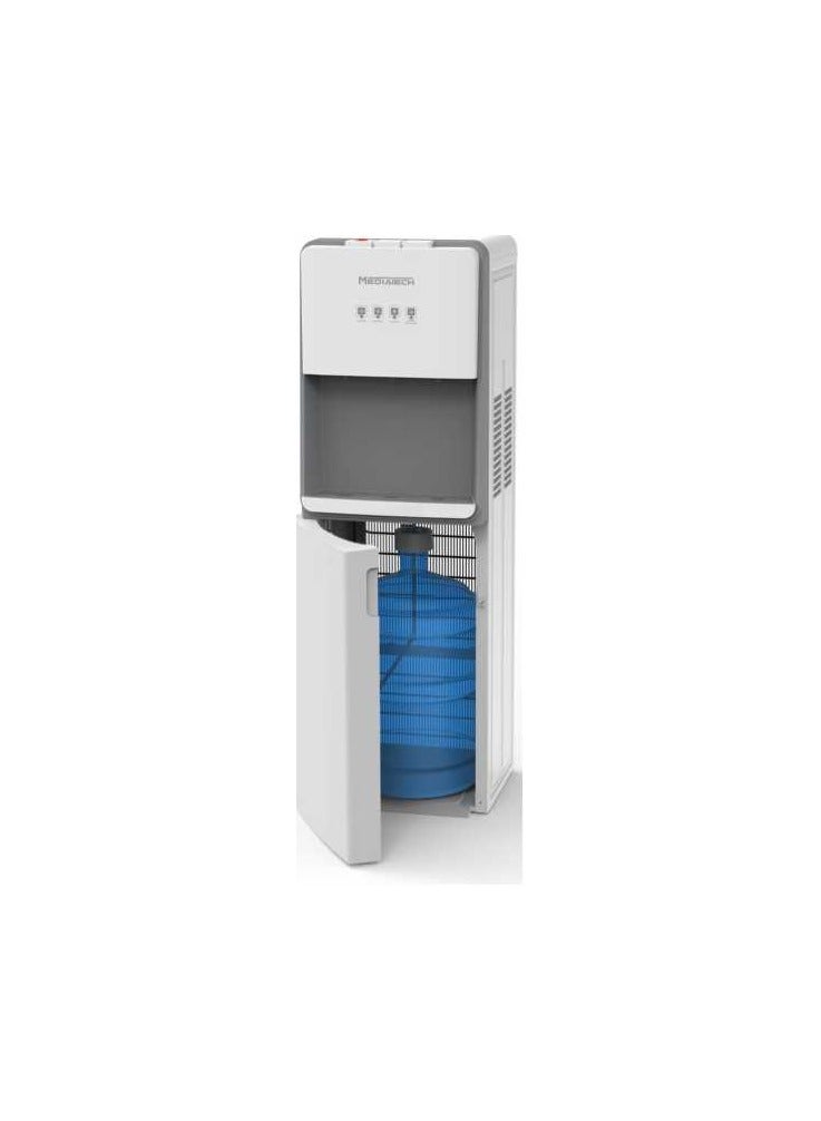 Mediatech Bottom loading water Dispenser - 3 taps (cold - Normal - hot) , Child safety lock ,High efficiency compressor cooling “Danfu motor” 1/8 HP , MT-2500B MT-2500B - Image 1