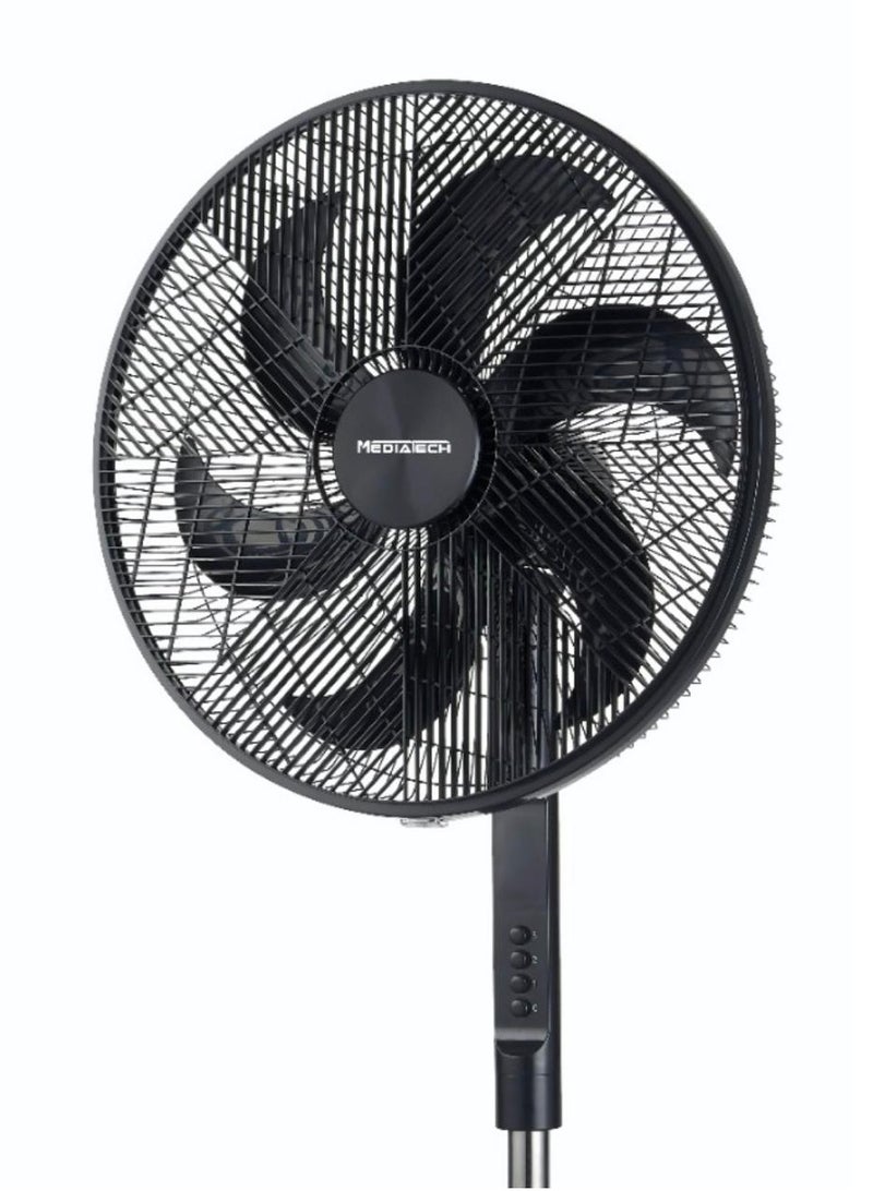 Mediatech Cool Cool 18-Inch Stand Fan | Silent Force Technology | Adjustable Height | 75W, MT-SF42M 75 W MT-SF42M black - Image 2
