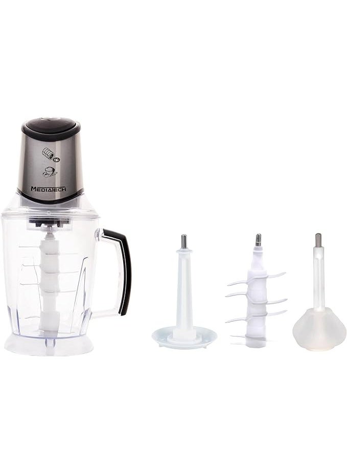 ميديا تيك Mediatek 800W Meat Kibbeh Maker, 2L Shatterproof Jug MT-CR50 2 L 800 W MT-CR50 - Image 3